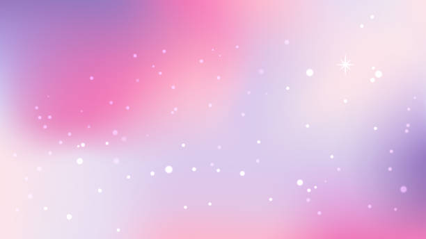 ilustraciones, imágenes clip art, dibujos animados e iconos de stock de fondo de cielo pastel con estrellas brillantes. cielo de vainilla. polvo de estrellas brillante. cielo de gradiente holográfico. - ethereal