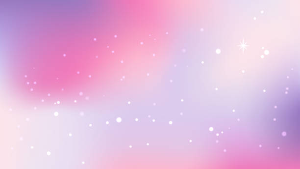 輝く星を持つパステルスカイの背景。バニラの空。輝くスターダスト。ホログラフィックグラデーション空。 - プリンセス点のイラスト素材／クリップアート素材／マンガ素材／アイコン素材