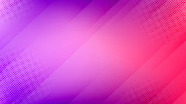 ilustrações de stock, clip art, desenhos animados e ícones de gradient diagonal lines background. abstract geometric design. - roxo