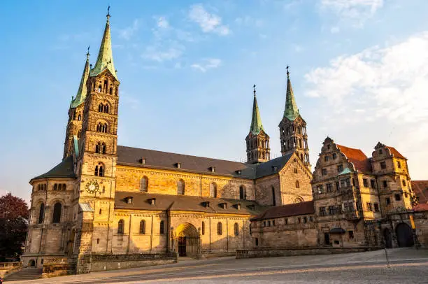 Bamberg Cathedral in the evening sun