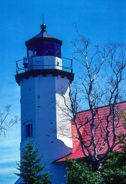 istock Keweenaw Peninsula Michigan - Eagle Harbor Lighthouse Close-up - 2005 1335431609