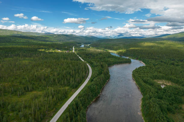 istock Norwegian E6 Highway and Scenic Summer Landscape 1335432715