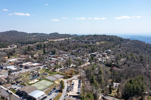 Aerial of Blowing Rock NC