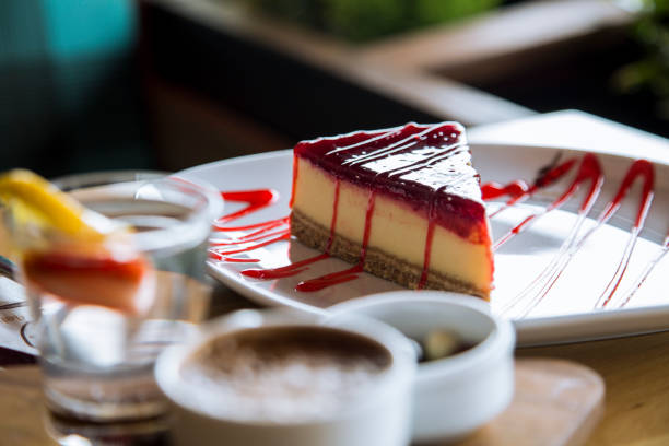 istock Cheesecake with traditional Turkish coffee 1335437622