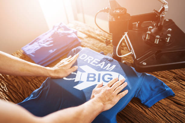 istock Printing On T-Shirt In Workshop 1335440182
