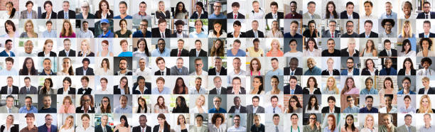 People Faces Collage Set People Faces Collage Set. Multicultural Avatar Group avatar photos stock pictures, royalty-free photos & images
