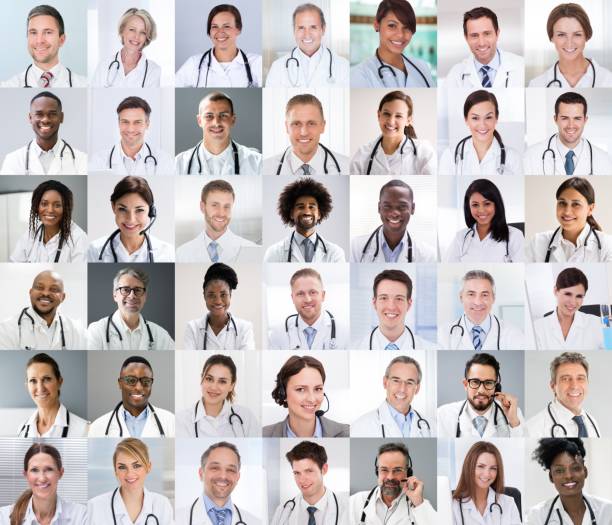 istock Diverse Multicultural Medical Doctor Photo Collage 1335446606