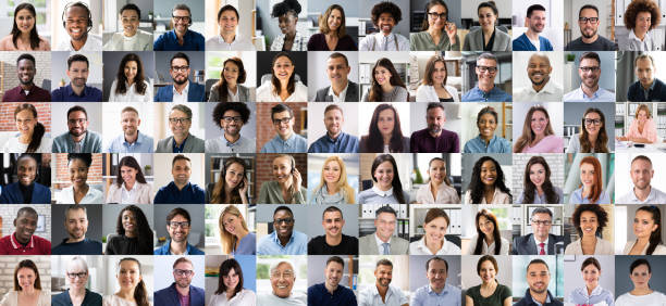 istock Professional Group Headshot Video Conference 1335446618