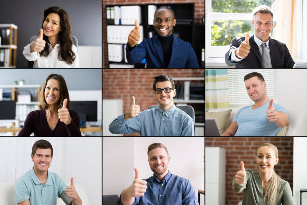 istock Video Conference Thumbs Up 1335446639