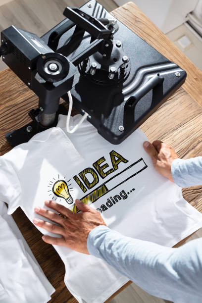 istock Printing On T-Shirt In Workshop 1335446675