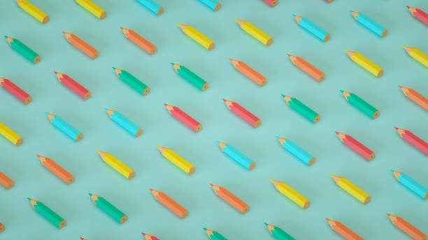 istock Pencils, Crayons, Colorful, Back to School, Minimal Idea Background 1335464226
