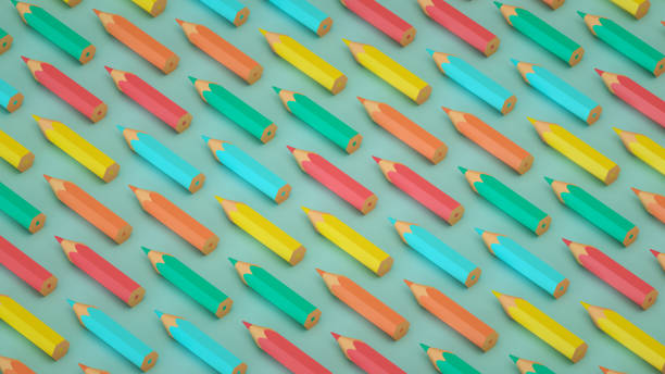 istock Pencils, Crayons, Colorful, Back to School, Minimal Idea Background 1335464277