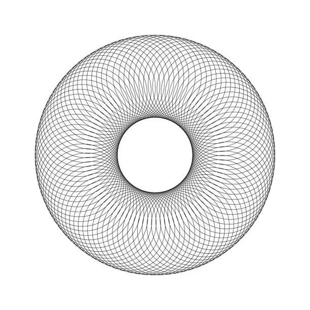 Vector illustration of Abstract circle design. Abstract circular decorative design element