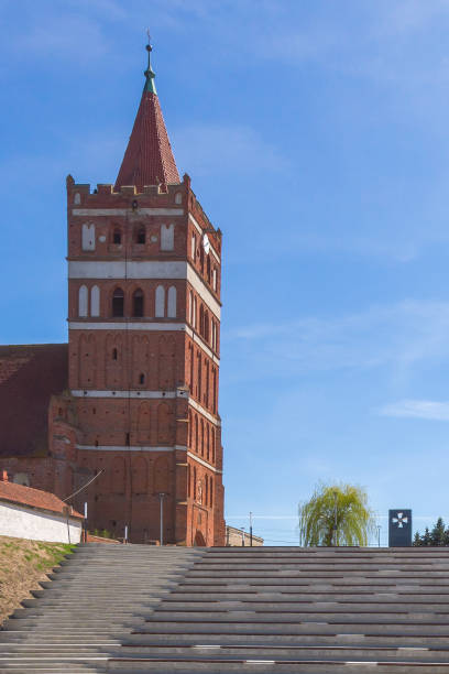 セントジョージ大聖堂(1313)。おそらくこの地域で2番目に大きい中世の教会です。 - pravdinsk ストックフォトと画像
