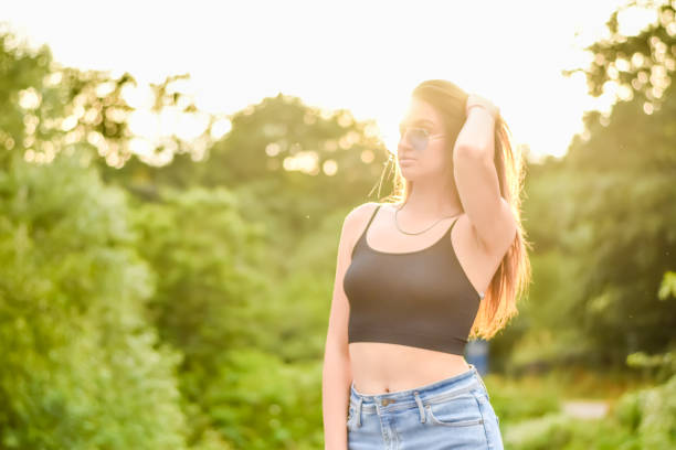 istock Young Woman in Forest Area 1335490759