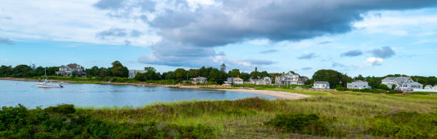 istock Dramatic cloudscape over the coastal village on Cape Cod in the summer 1335496495