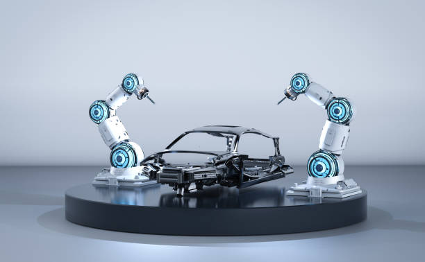 istock Automation aumobile factory 1335500182