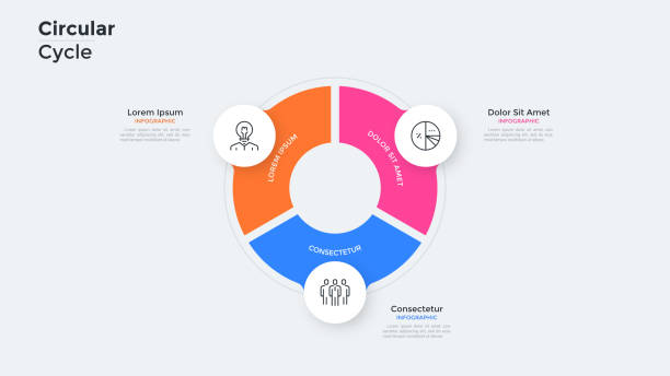 illustrazioni stock, clip art, cartoni animati e icone di tendenza di modello vettoriale infografico moderno - paper match