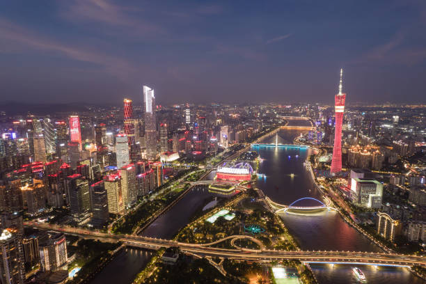 istock Aerial view of urban skyline 1335509949