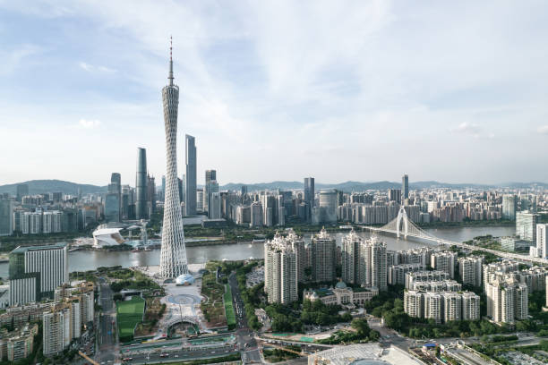 istock Aerial view of urban axis line 1335509965