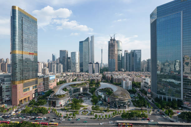 istock Aerial view of urban axis line 1335509967