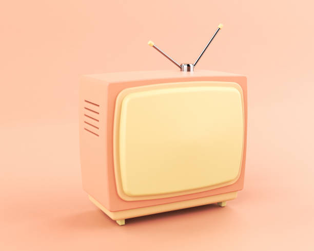 istock Vintage TV with Pastel Colors 1335510055