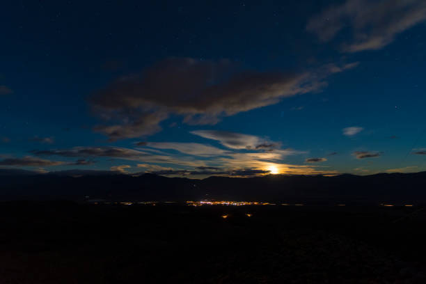 istock Snow on mountain peaks, Lone Pine Desert, California 1335512201