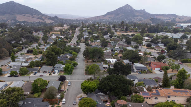 istock Aerial View of Small Town 1335513064