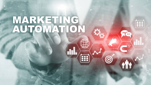 istock Marketing Automation Software Technology Process System Internet Business concept. Mixed media background 1335531244