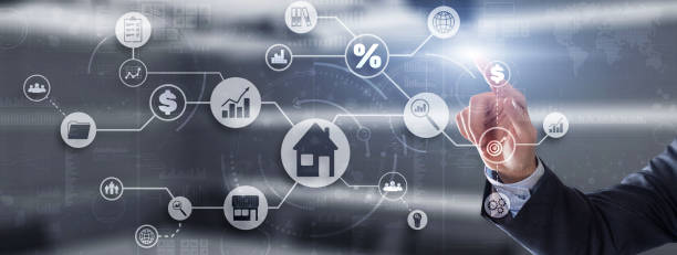 istock Real estate 3D icons concept. Property management 1335531321