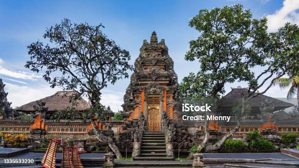 Ubud Hindu Temple Bali Pura Taman Saraswati Water Palace Panorama Indonesia Stock Photo - Download Image Now