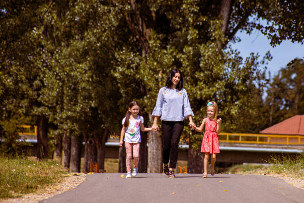istock Serene walk with our preschool teacher 1335546208