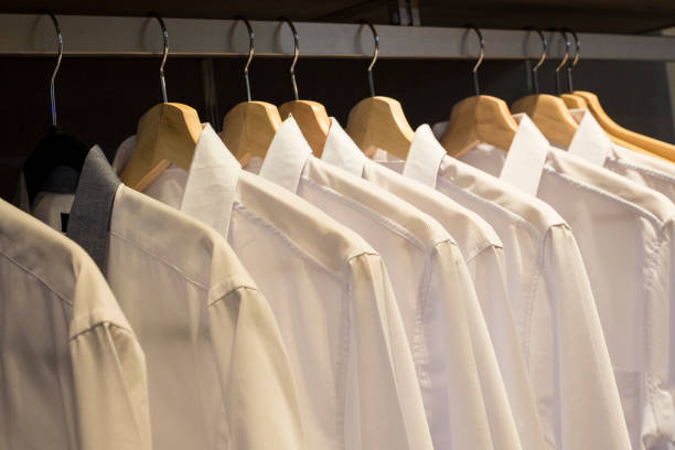 istock White shirt in the cabinet 1335550213