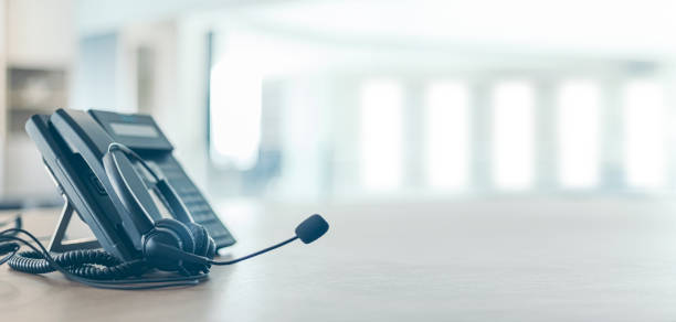 istock Communication support, call center and customer service help desk. for (call center) concept 1335552027