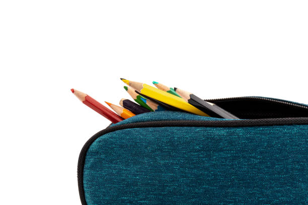 istock Pencils in case isolated on white background. 1335552639