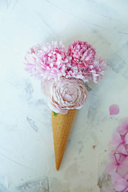 istock flowers and leaves in cornet cone 1335554877