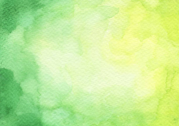 緑の抽象的な水彩テクスチャ背景。 - artist material点のイラスト素材／クリップアート素材／マンガ素材／アイコン素材