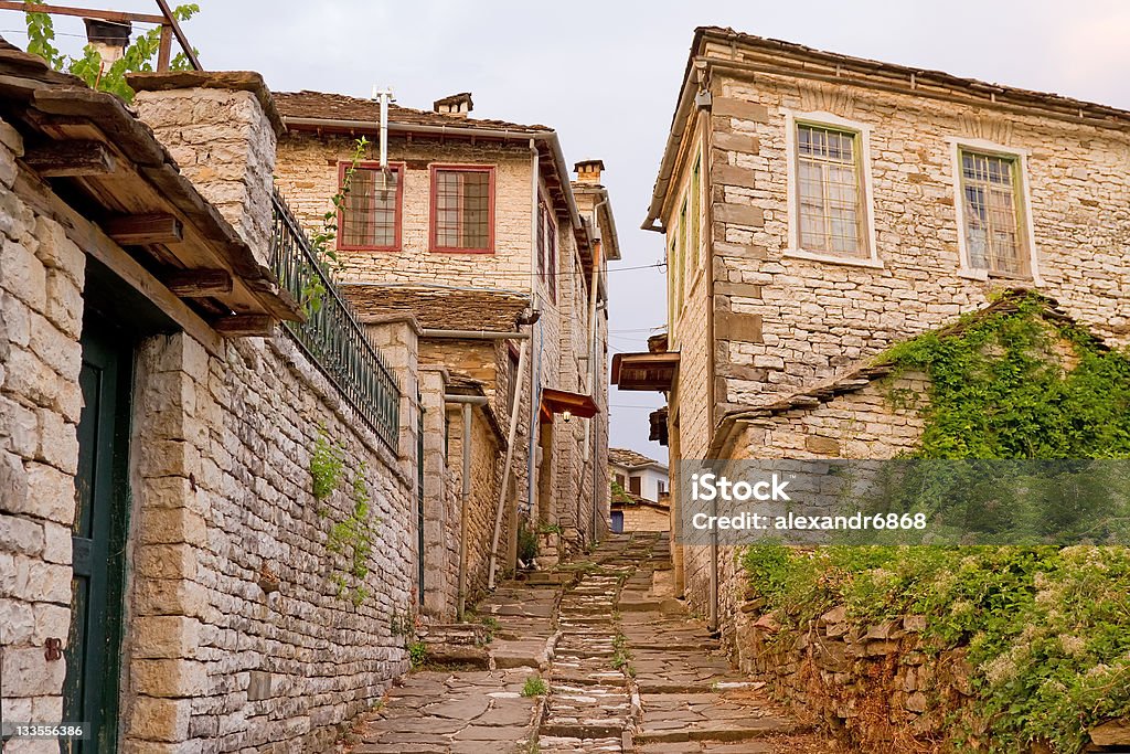 Zagori Village Alley - Photo de Architecture libre de droits