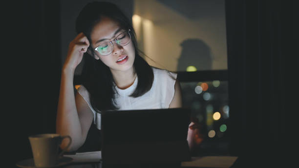 istock Girl concerned about difficult online assignment feeling stress looking at laptop screen studying millennial student have a problem from coronavirus loackdown 1335566362