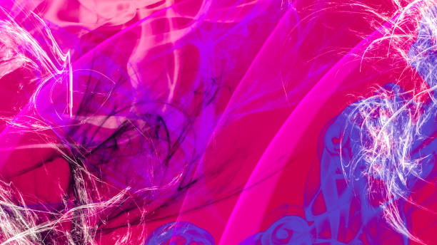 istock Abstract background 4k pink lilac lavender light dark black smoke waves and lines 1335566454