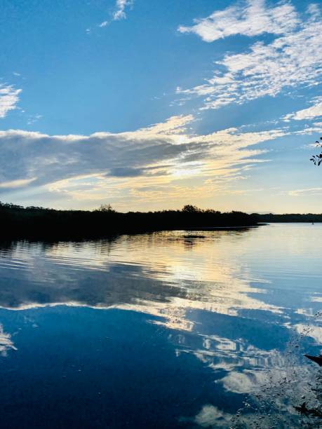 istock Belongil Creek Sunset Reflections 1335567045