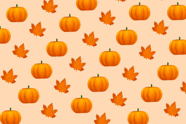 ilustrações de stock, clip art, desenhos animados e ícones de traditional colors and pattern of a thanksgiving - thanksgiving autumn pumpkin backgrounds