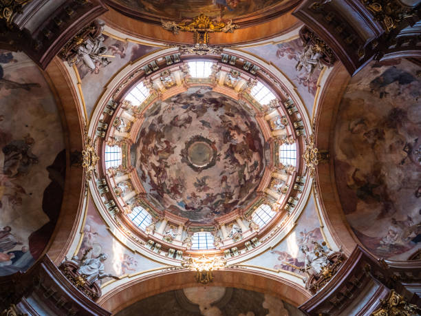 istock Interior Dome of Saint Nicholas Church, Prague 1335569080