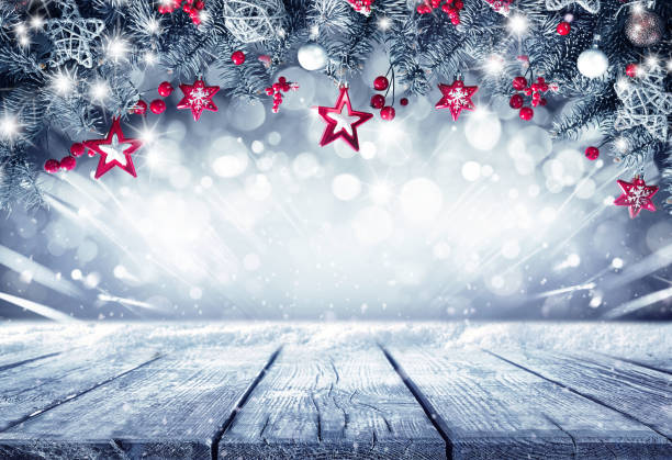 istock Background festive Christmas stage scene framing. 1335597677