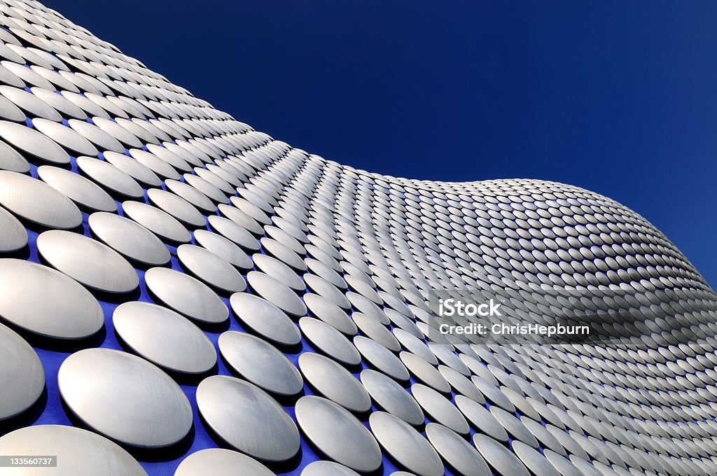 Bullring Shopping Centre A wide angle view of the very modern and iconic Bullring building in Birmingham, England. XL image size.  Architecture Stock Photo