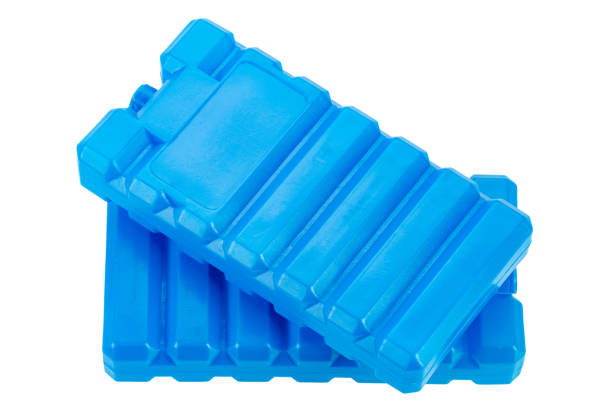 istock Two ice packs isolated on a white background. Cold accumulators. 1335629716
