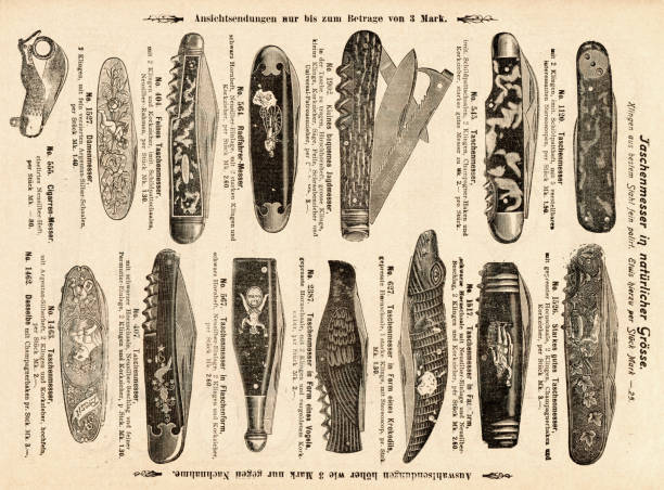 Collection of antique knife penknife 1897
Original edition from my own archives
Source : Zur guten Stunde 1897