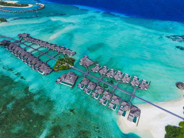 istock Nice white sand beach in Maldives India ocean 1335658243