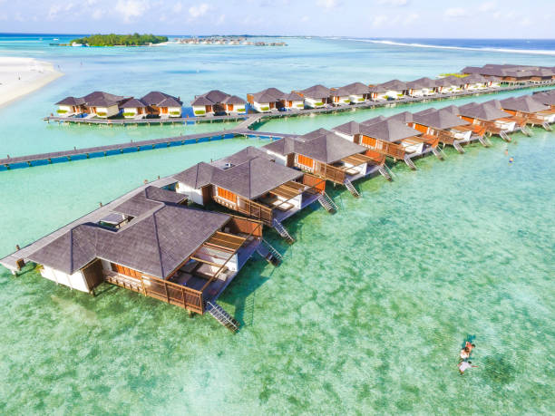 istock Nice white sand beach in Maldives India ocean 1335658295