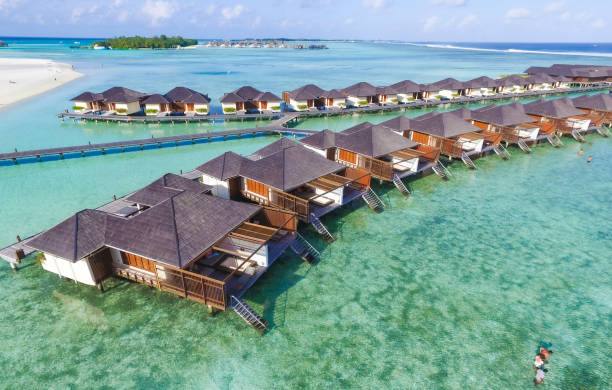 istock Nice white sand beach in Maldives India ocean 1335658325